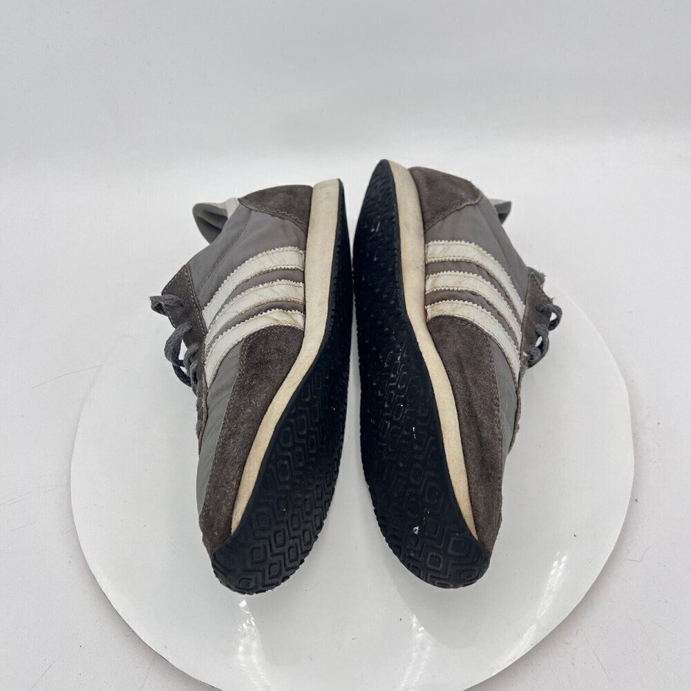 Vintage Adidas Men Size 8 Grey White With The Stripes Shoe Made in Taiwan - Picture 7 of 13